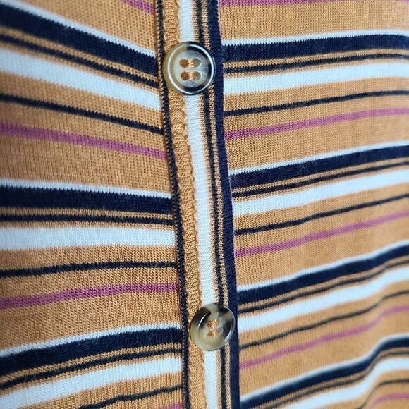 Pink Rose Striped Button Up - Picture 4 of 8